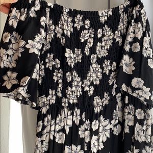 Flowery midi dress